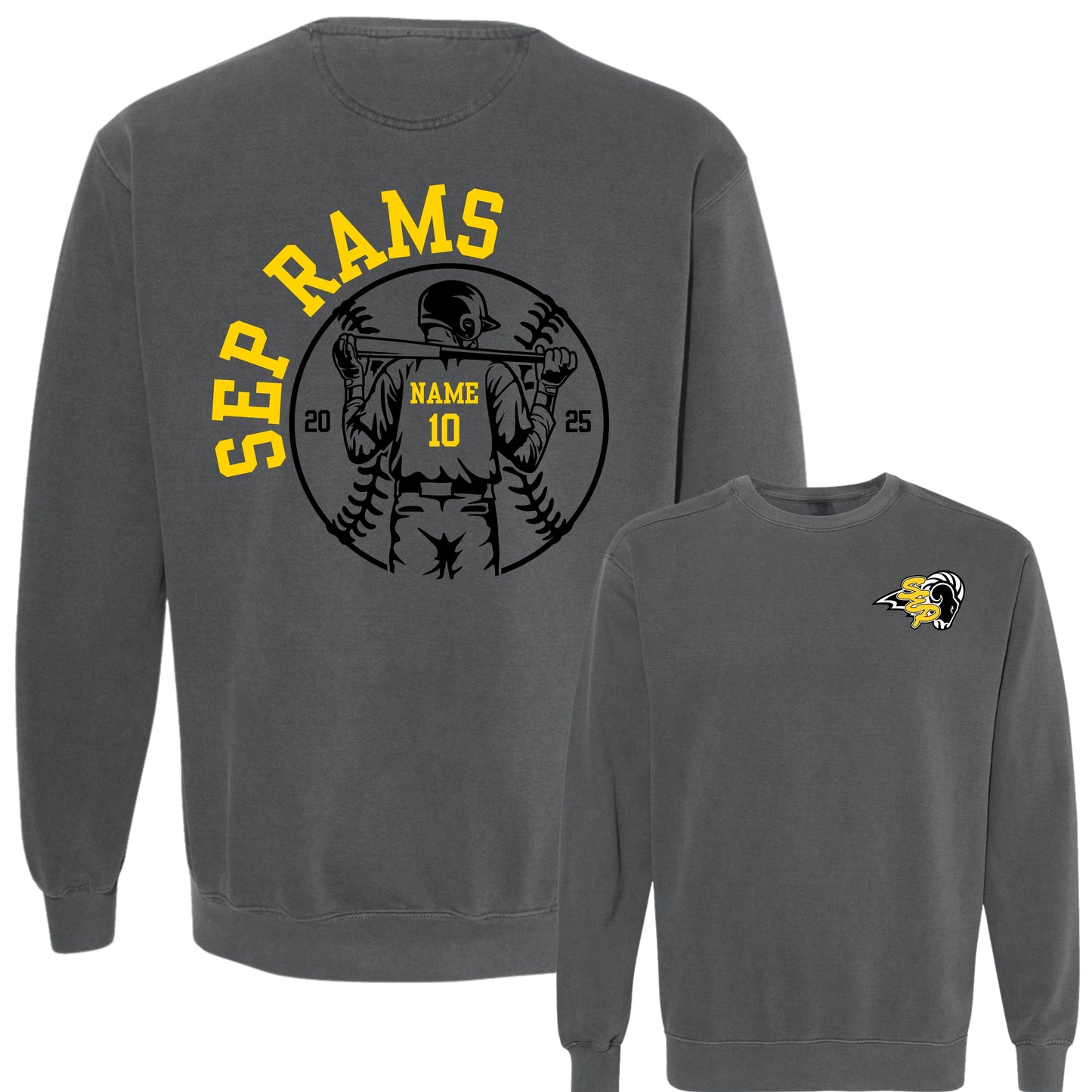 Official* SEP Baseball Personalized Crewneck | Comfort Colors | Adult