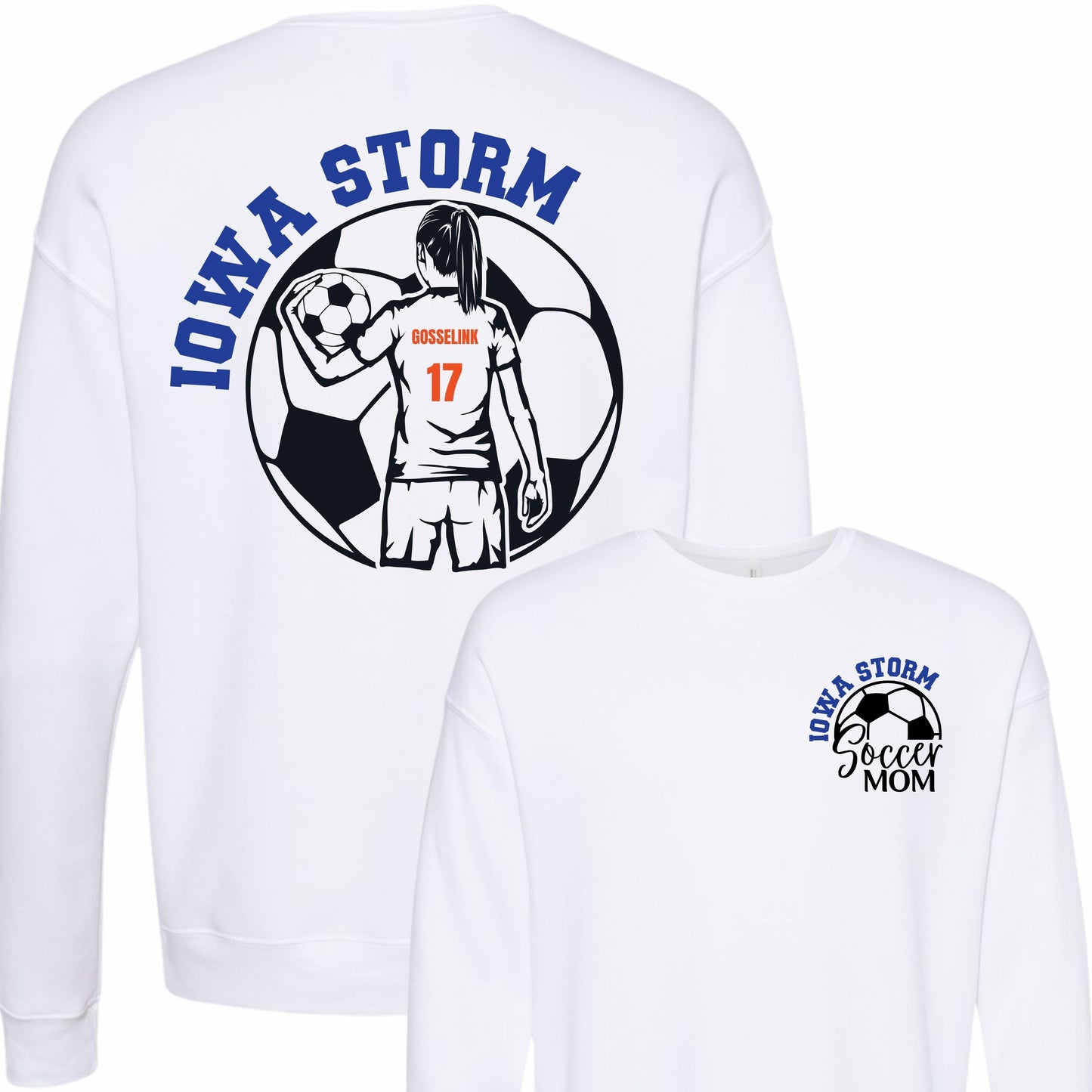 Iowa Storm Soccer Mom Crewneck (Girl)