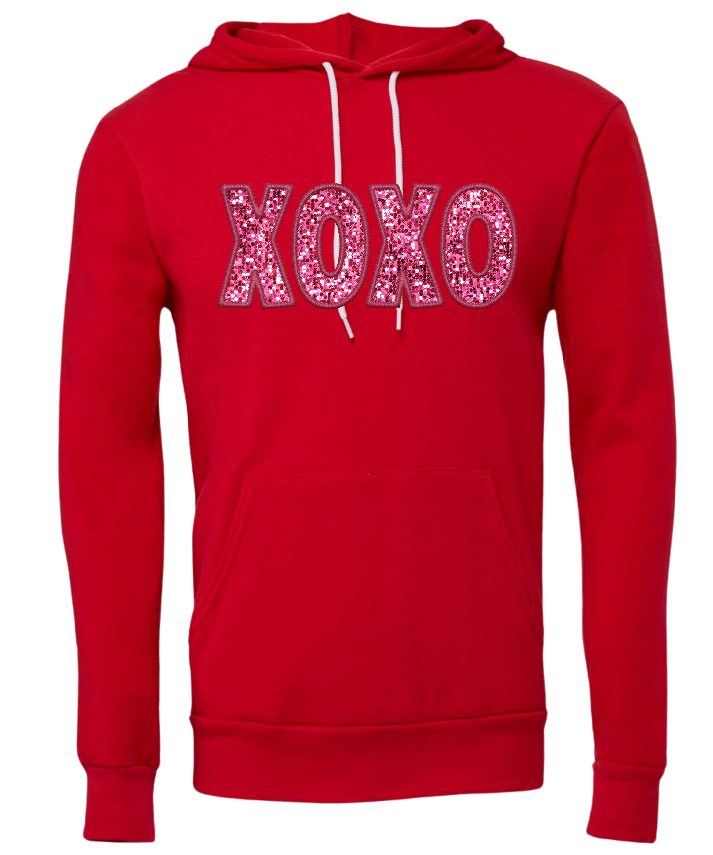 Glitter XOXO Adult Hoodie