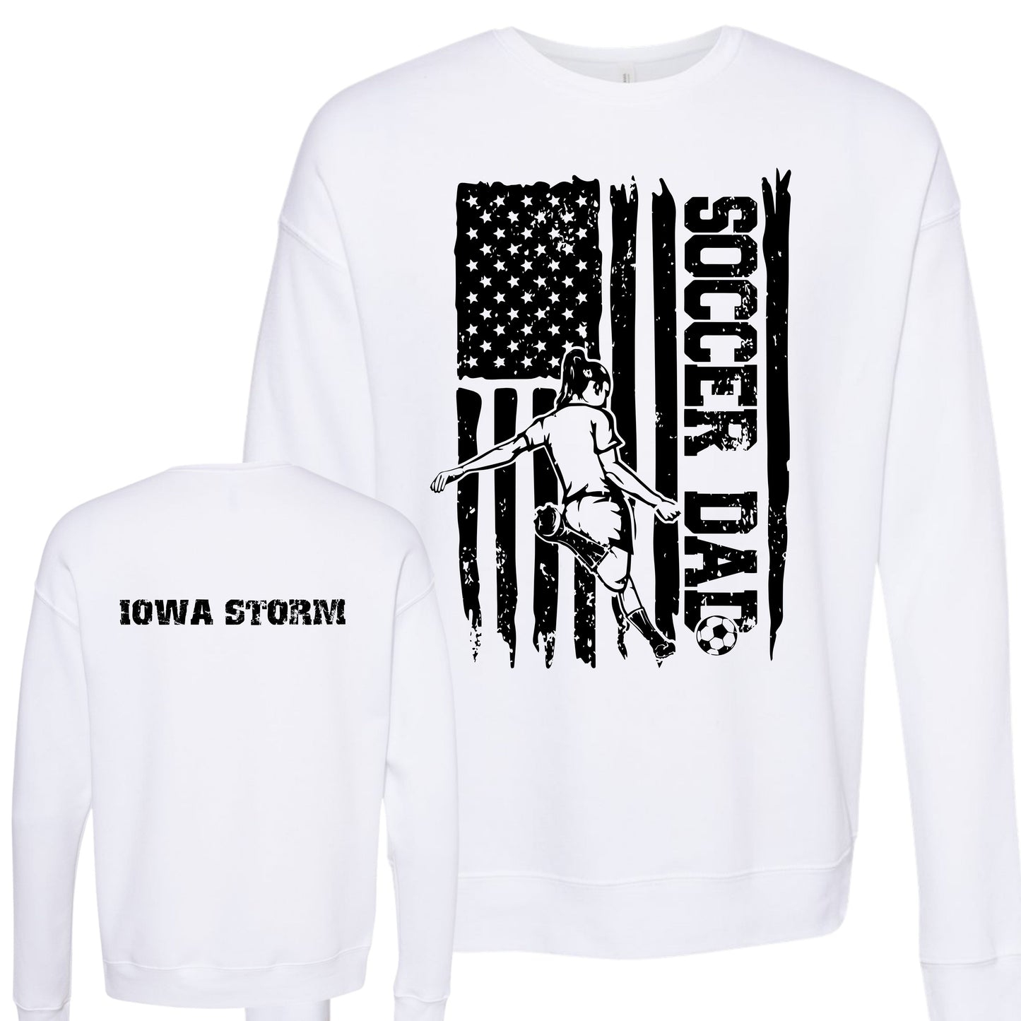 Iowa Storm Soccer Dad Crewneck (Girl)