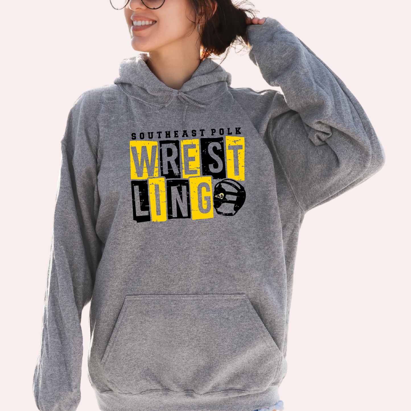 Southeast Polk Wrestling Box Hoodie