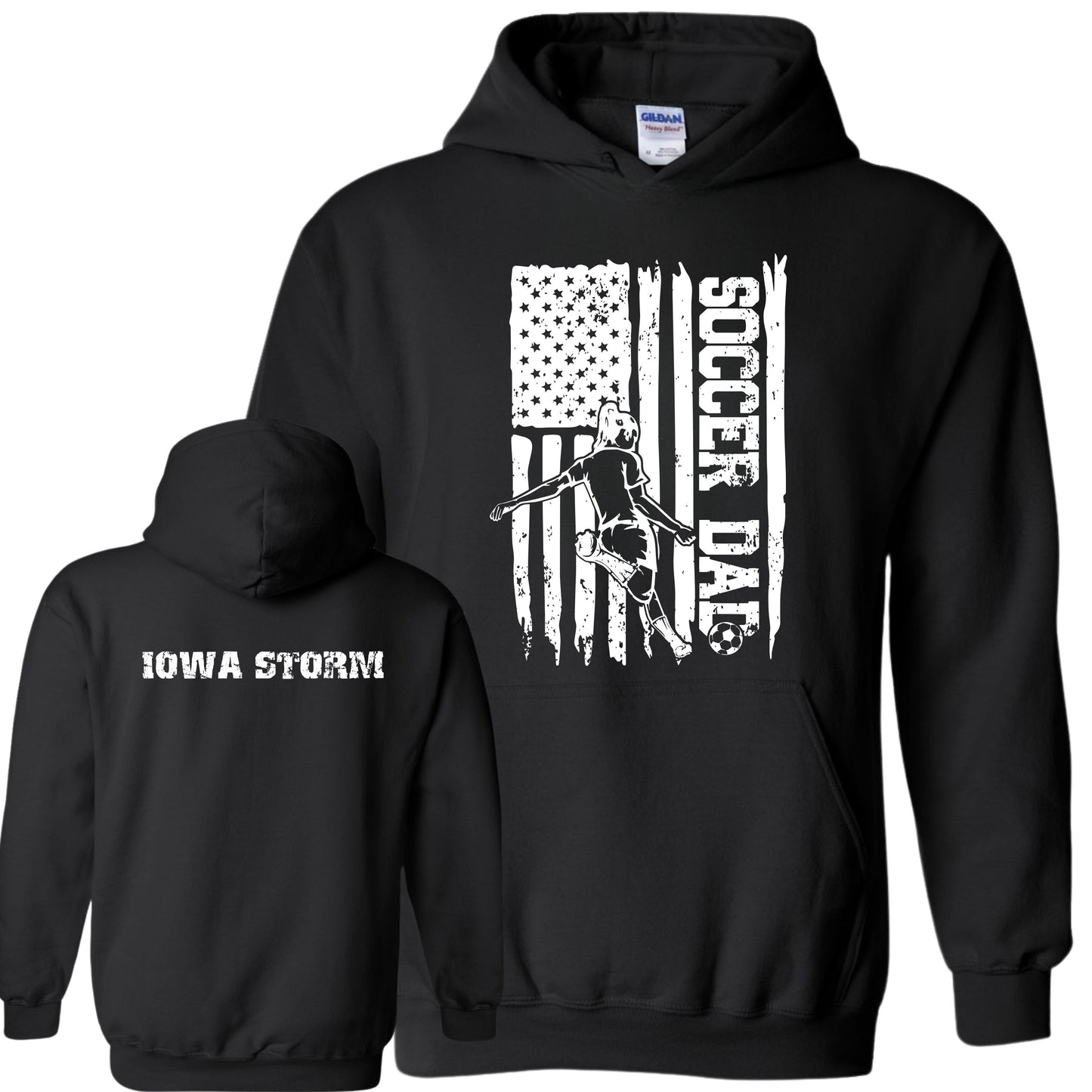 Iowa Storm Soccer Dad Hoodie (Girl)