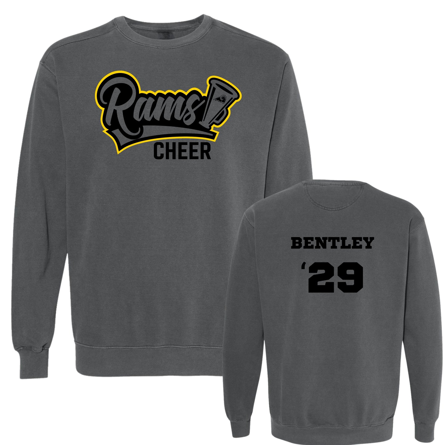 SEP RAMS Cheer (megaphone) Crewneck | Comfort Colors