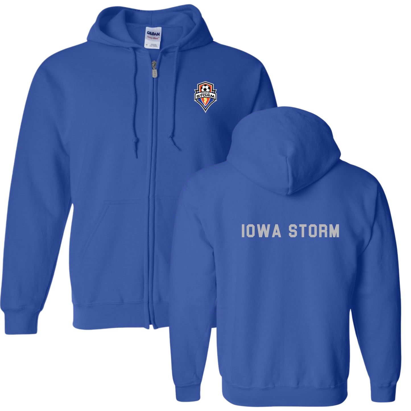 Iowa Storm Soccer - Zip up Hoodie
