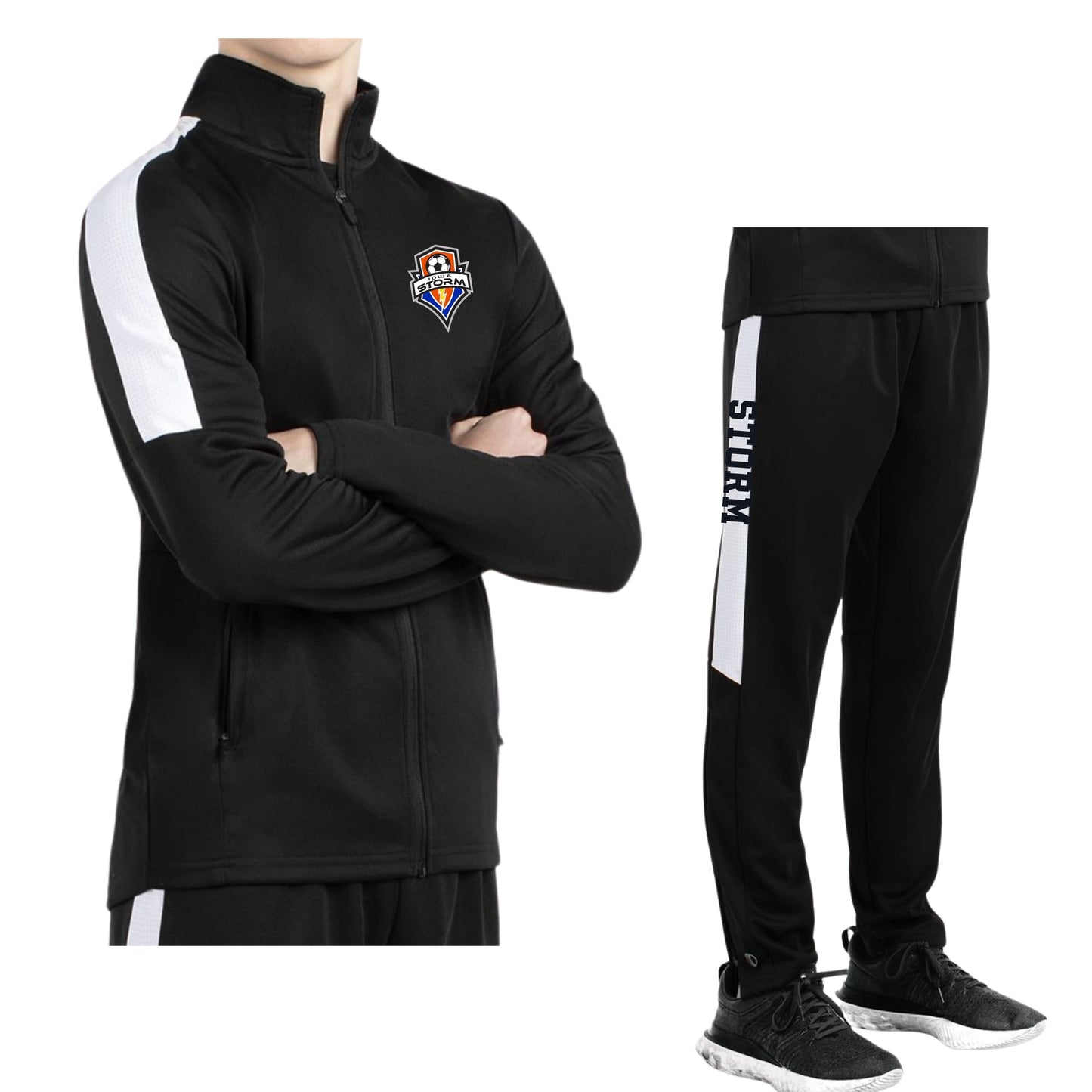 Holloway Zip-up Jacket & Track Pants (Storm on side seam)
