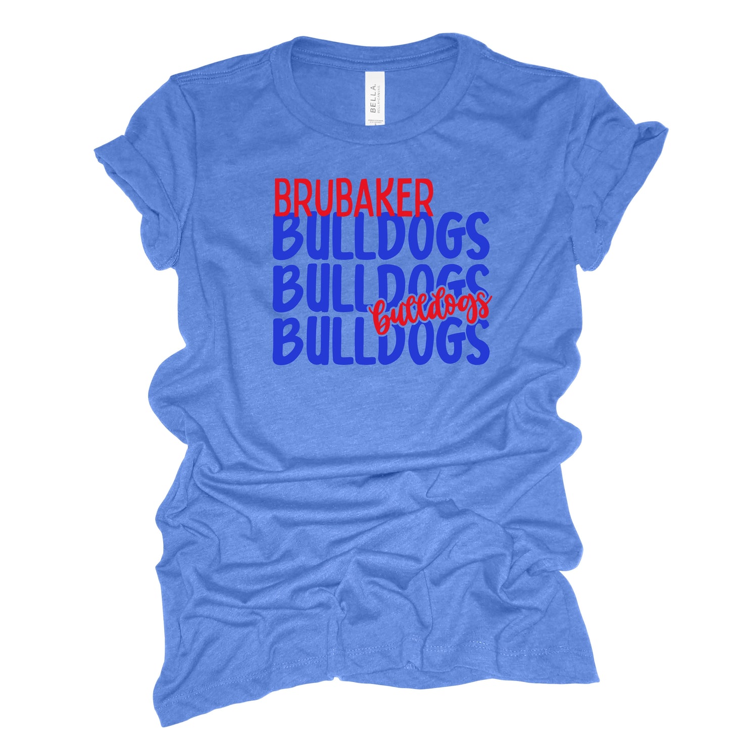 Brubaker Bulldogs stacked Crewneck
