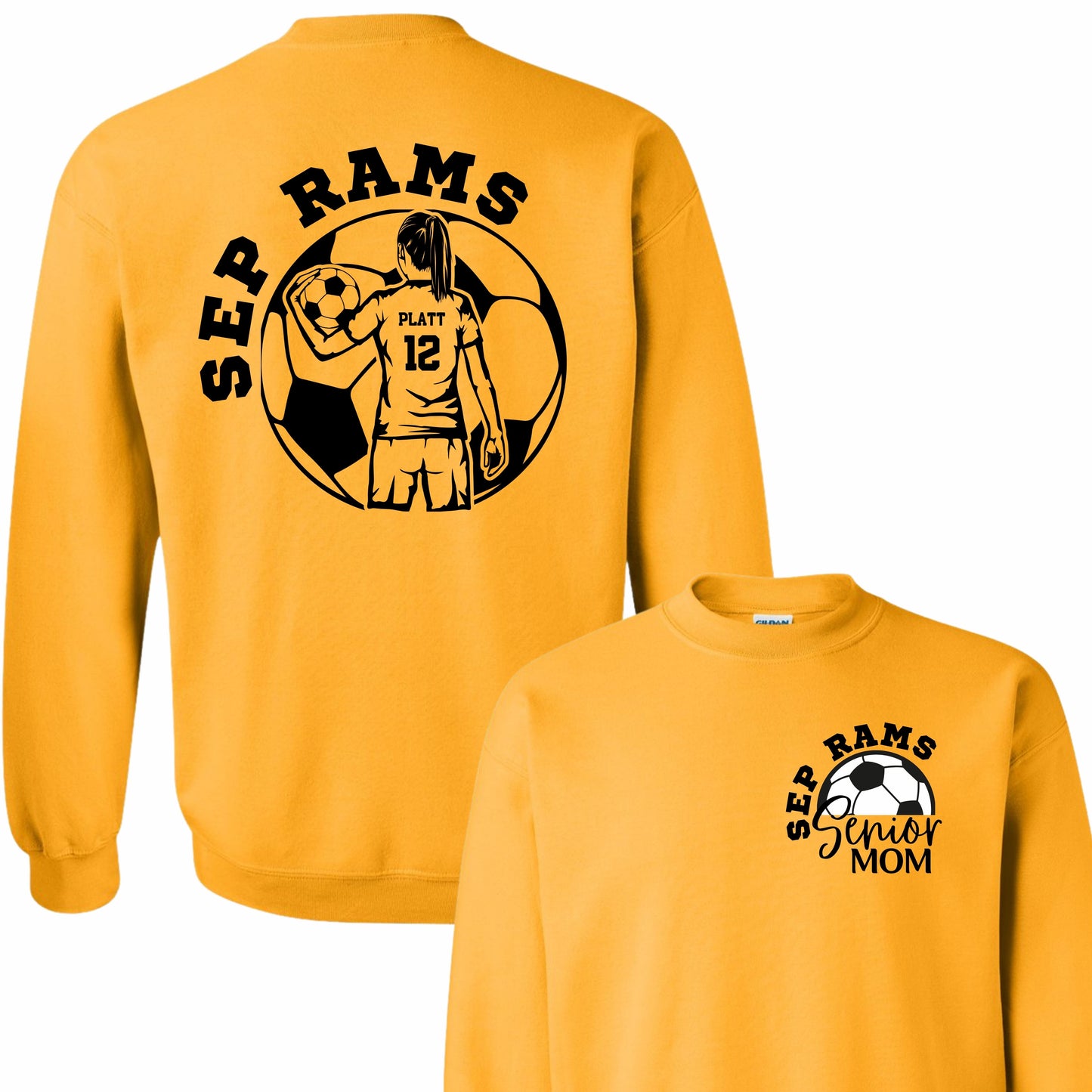 Senior Soccer Mom Crewneck - Comfort Colors (Girl)