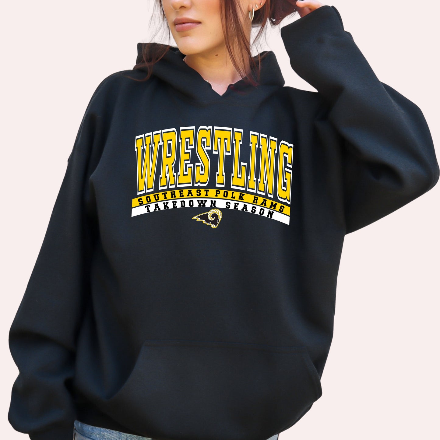 Southeast Polk Wrestling Takedown Season Hoodie