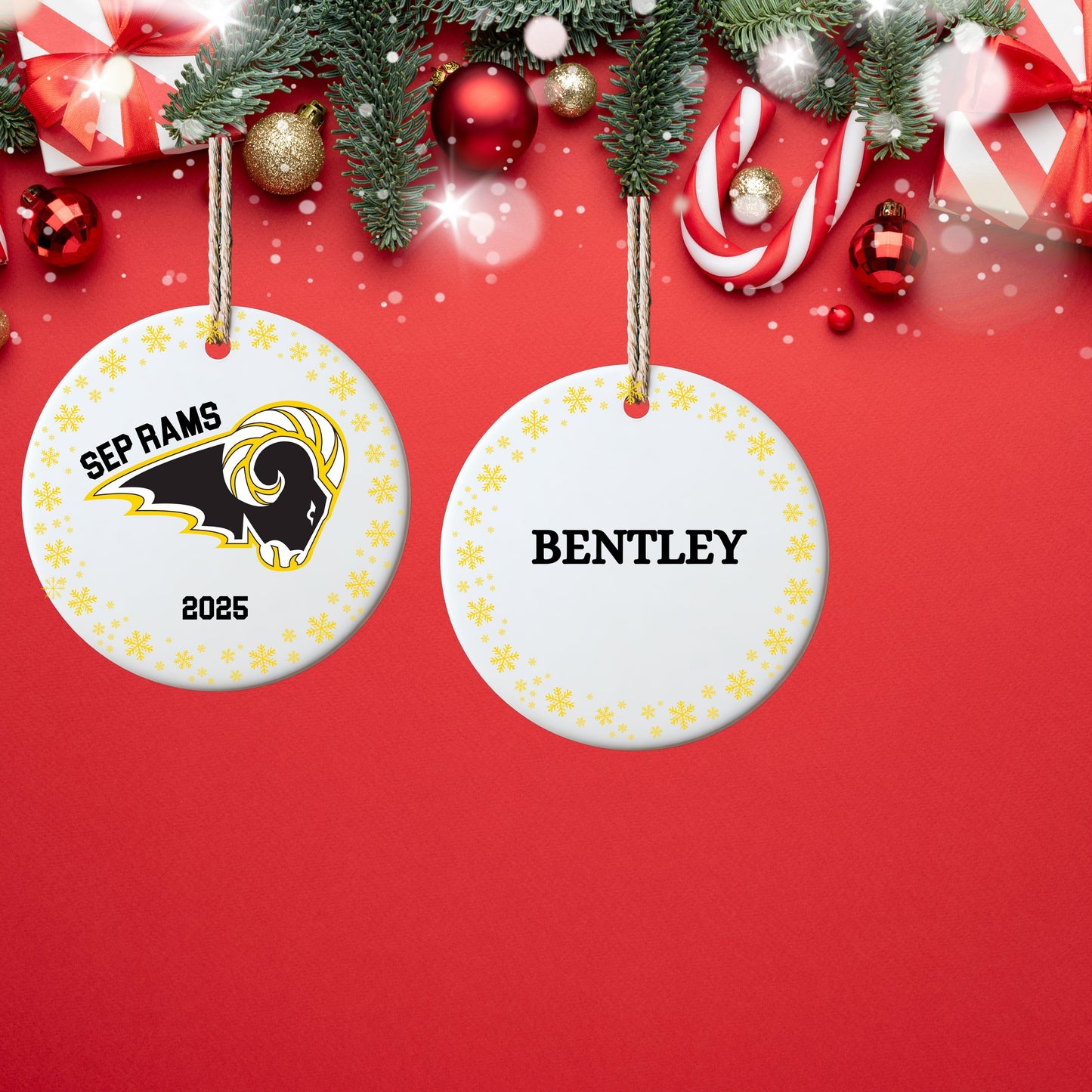 SEP RAMS 2025 Holiday Ornament