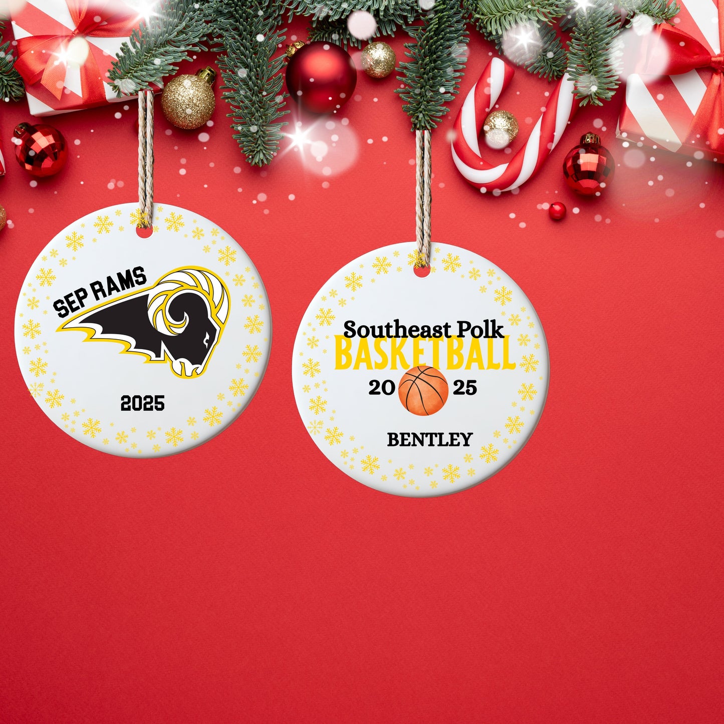 SEP RAMS 2025 Holiday Customizable Ornament