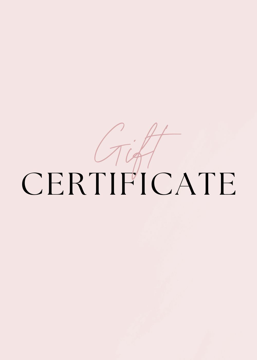 Gift Certificates