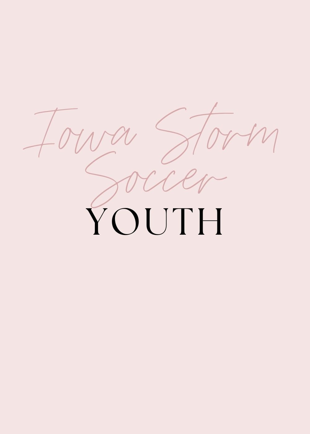Iowa Storm Soccer - Youth Apparel
