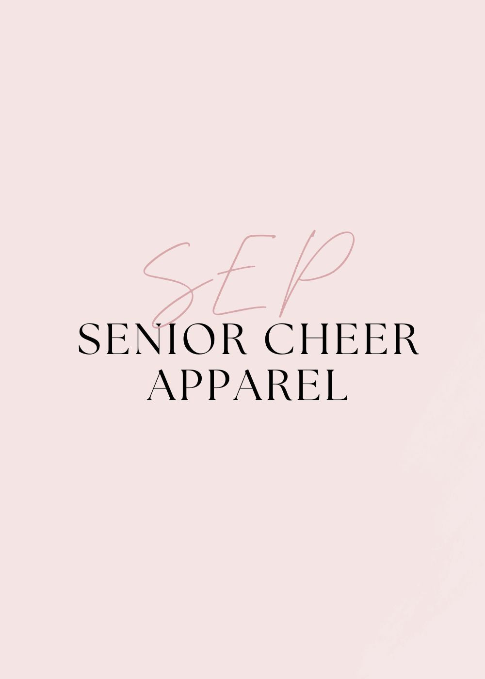 SEP Senior Cheer Apparel 2026