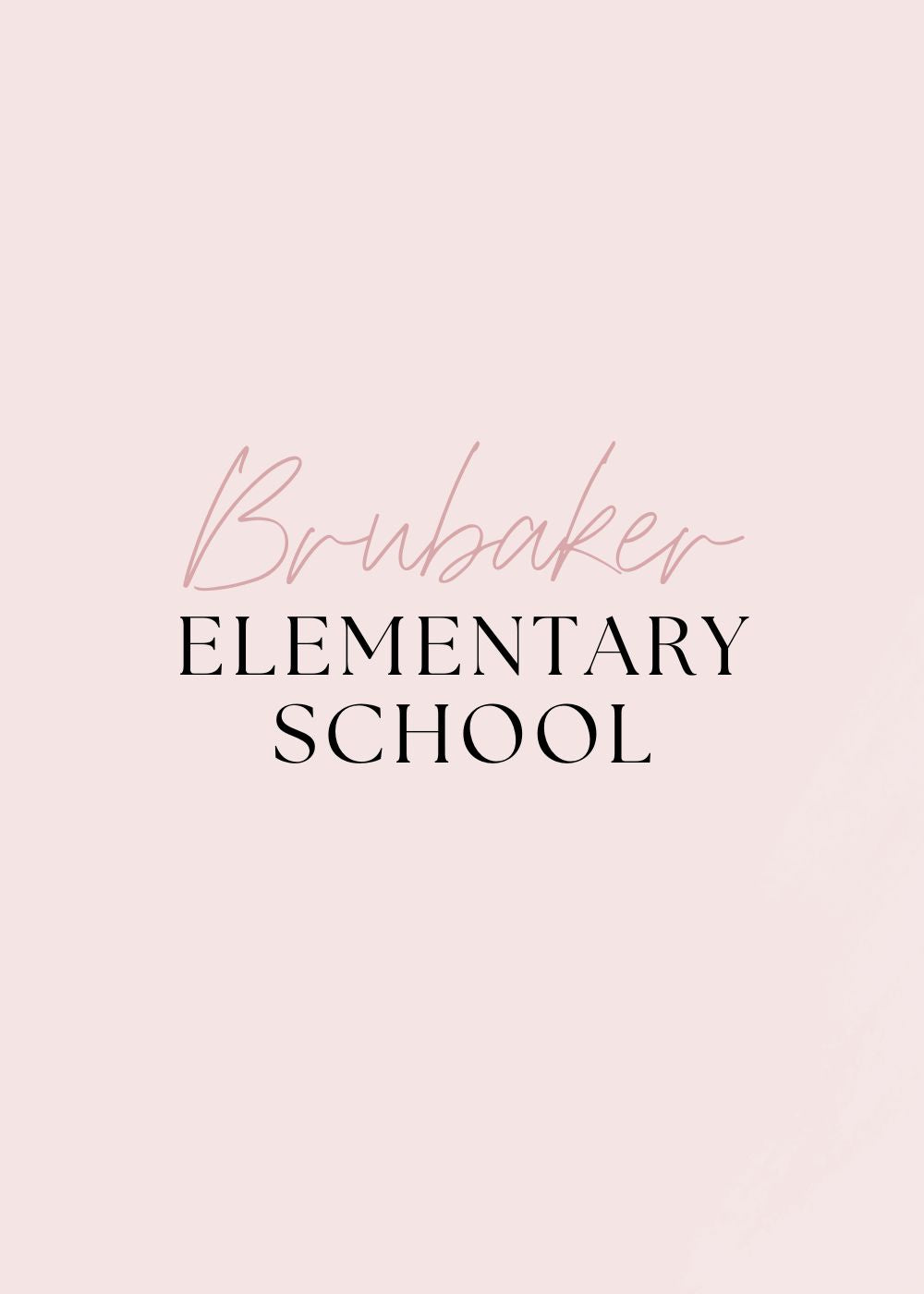 Brubaker Elementary School Spirit Apparel
