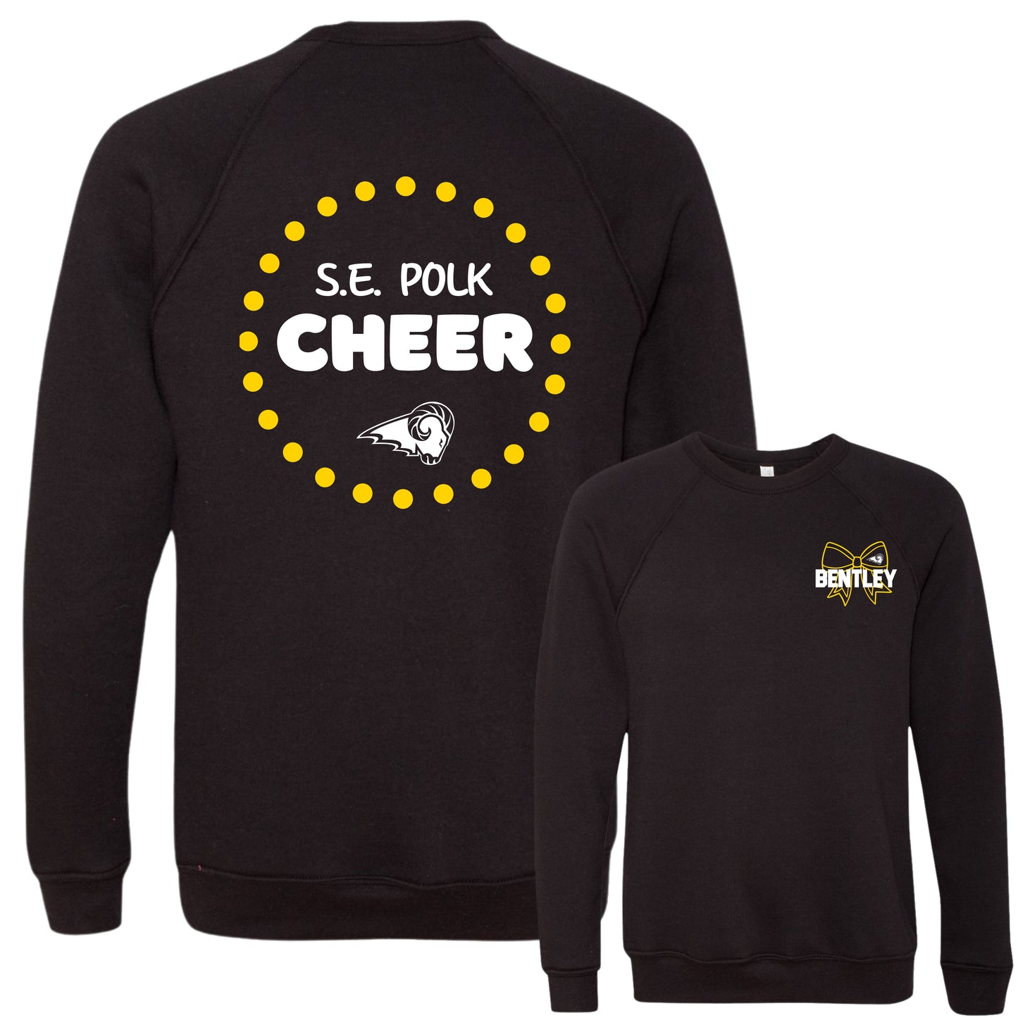 SEP Cheer Puff Lettering Crewneck (Ram Logo)