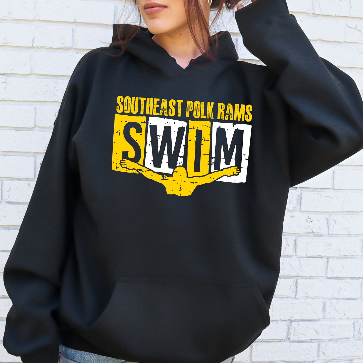 Southeast Polk Distressed Swimming T-Shirt