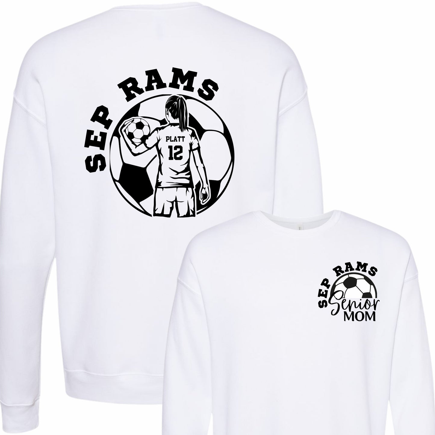 Senior Soccer Mom Crewneck - Comfort Colors (Girl)