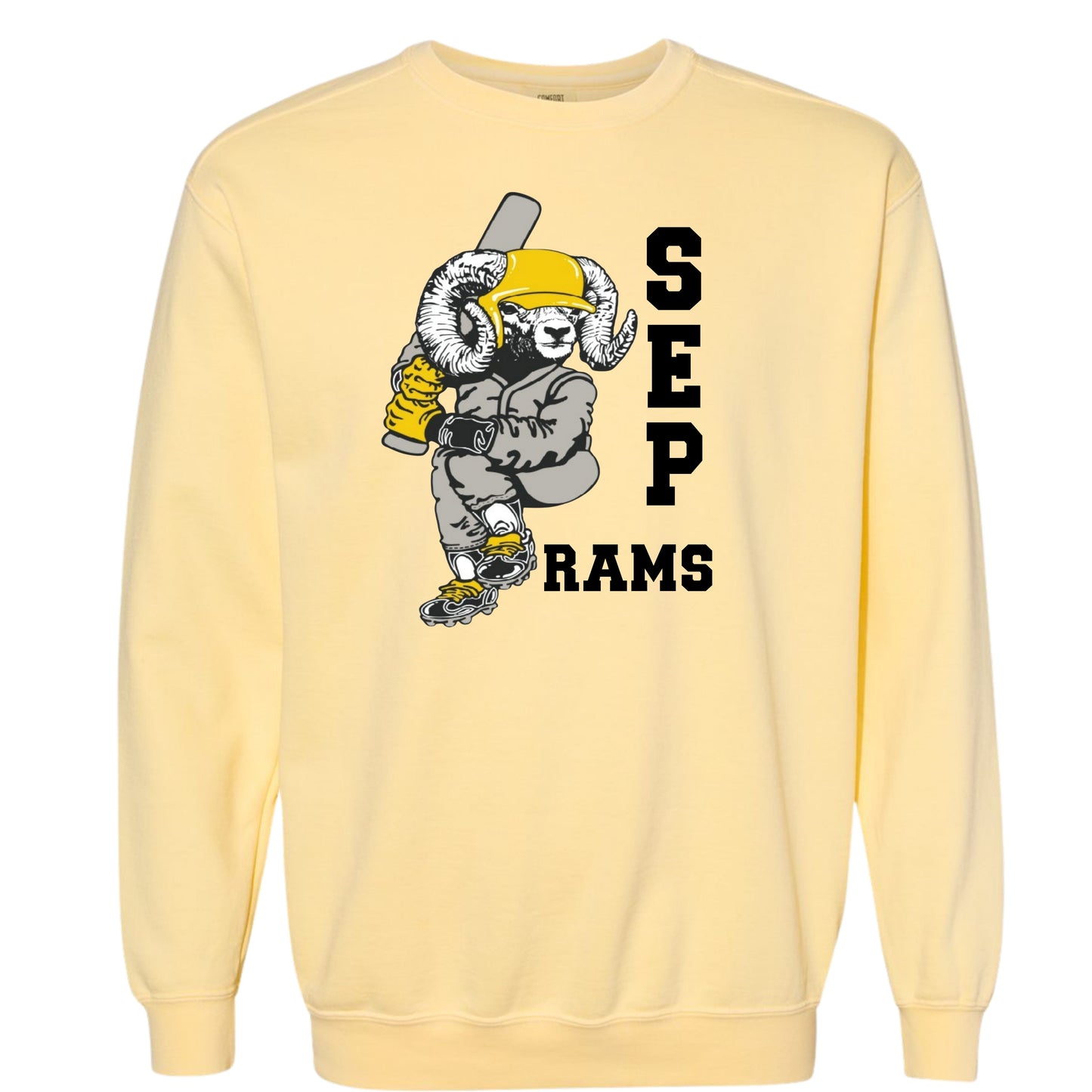 Official* SEP Baseball Swinging Ram Crewneck | Comfort Colors | Adult