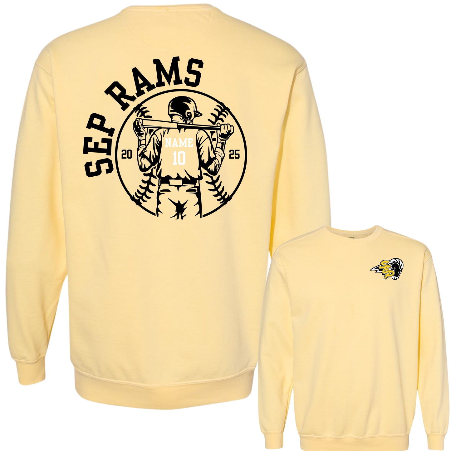 Official* SEP Baseball Personalized Crewneck | Comfort Colors | Adult