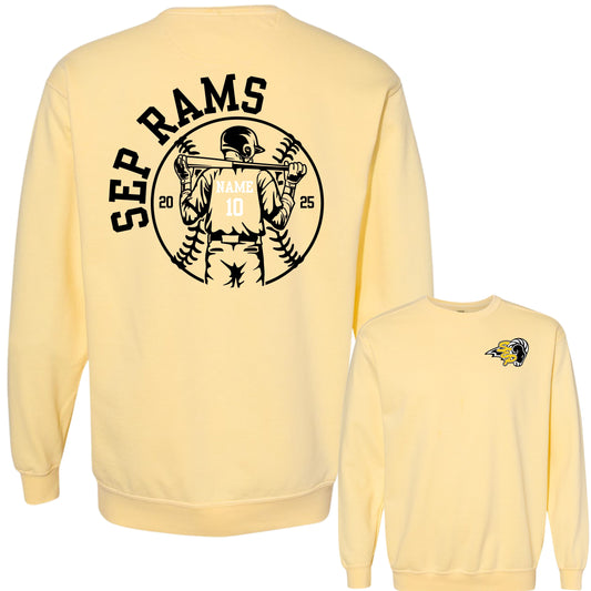 Official* SEP Baseball Personalized Crewneck | Comfort Colors | Adult