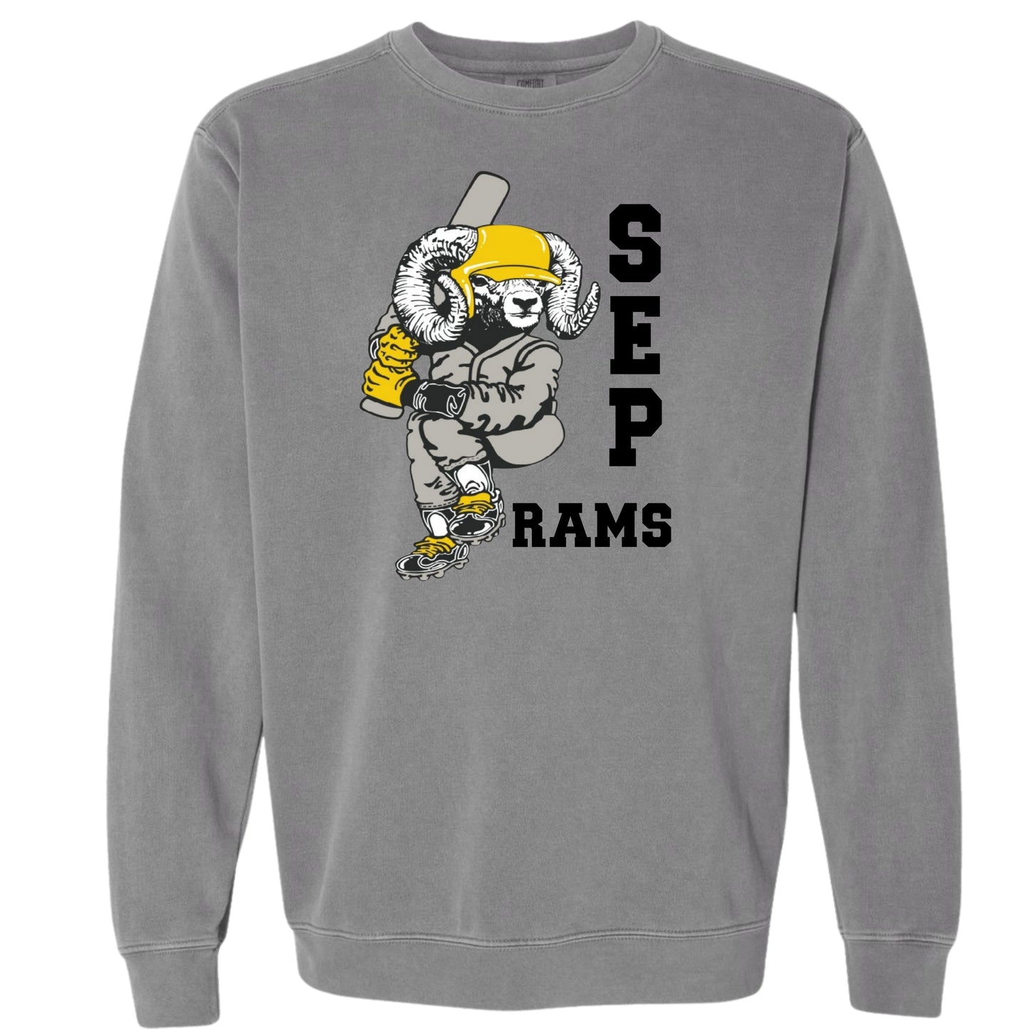 Official* SEP Baseball Swinging Ram Crewneck | Comfort Colors | Adult