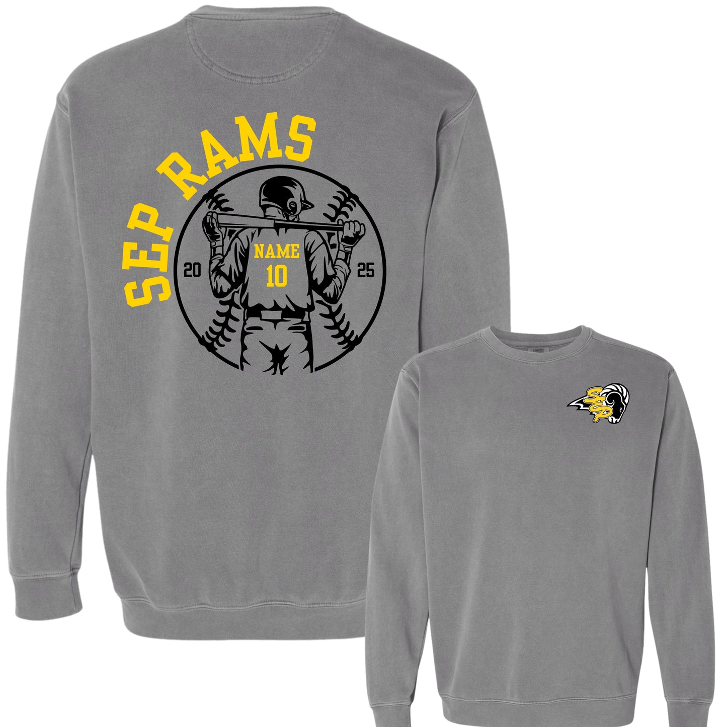 Official* SEP Baseball Personalized Crewneck | Comfort Colors | Adult