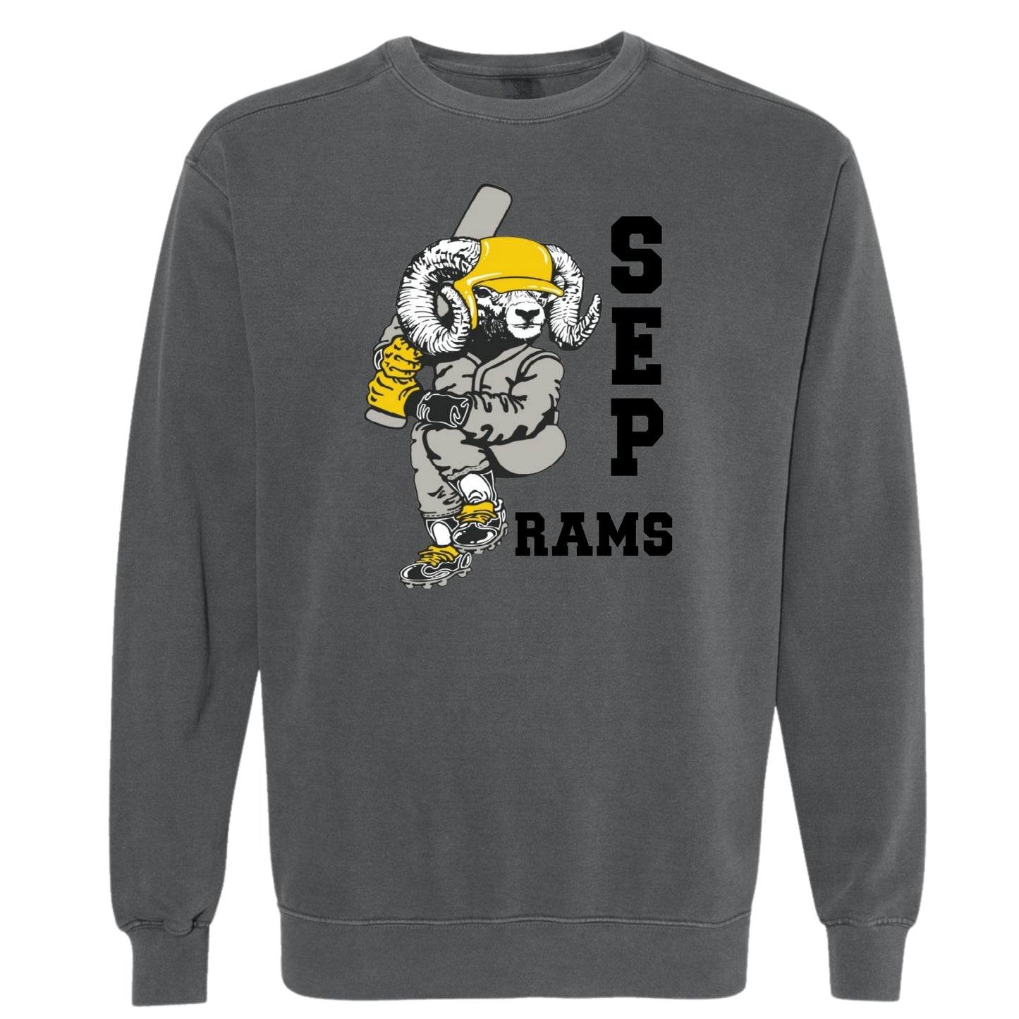 Official* SEP Baseball Swinging Ram Crewneck | Comfort Colors | Adult