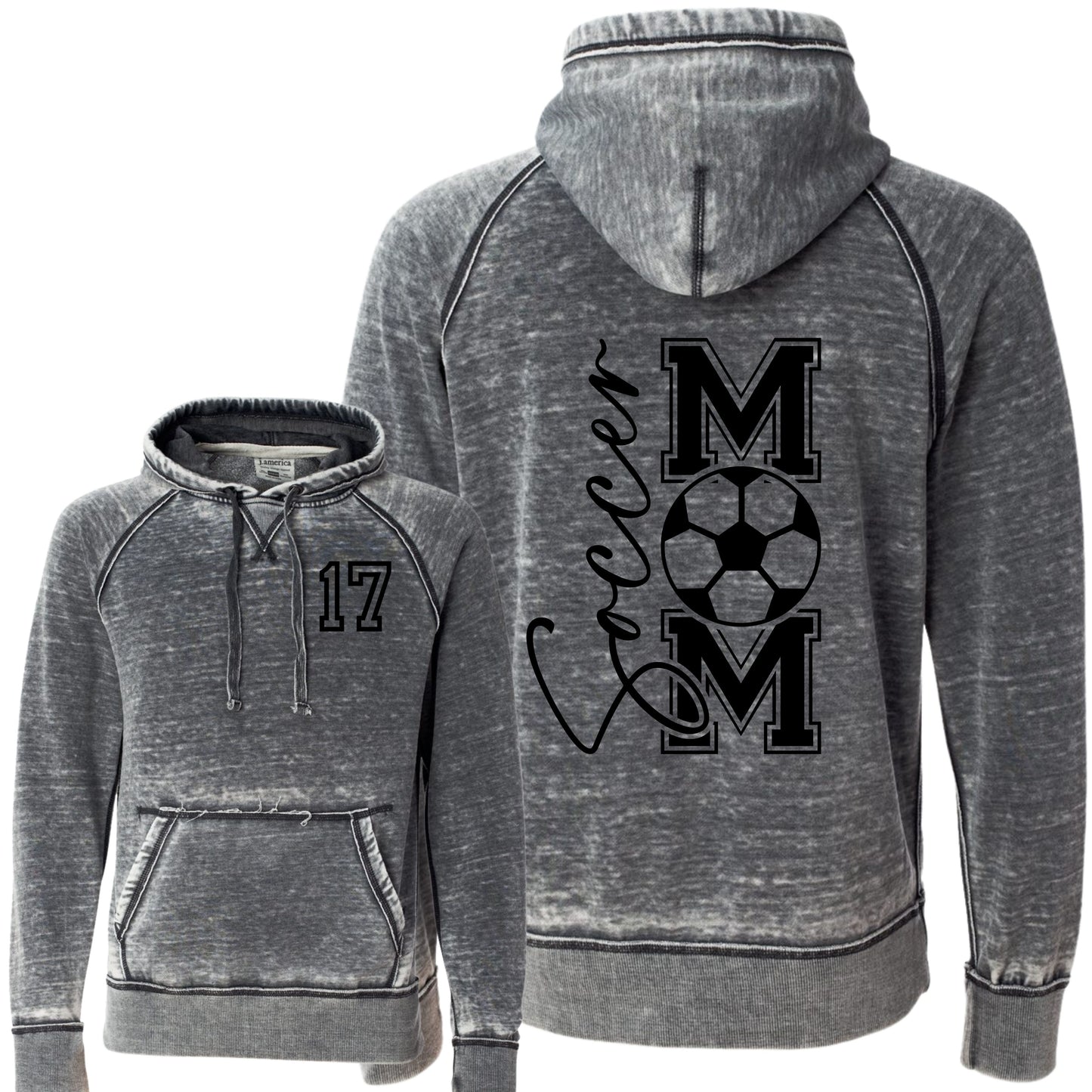 Iowa Storm Soccer Mom Vintage Hoodie