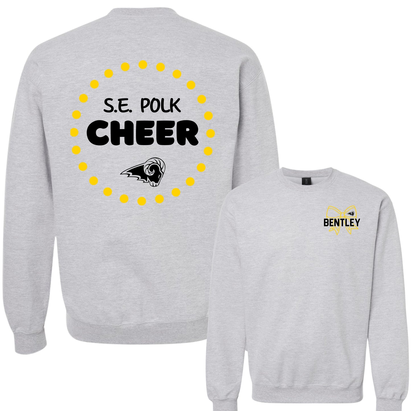 SEP Cheer Puff Lettering Crewneck (Ram Logo)