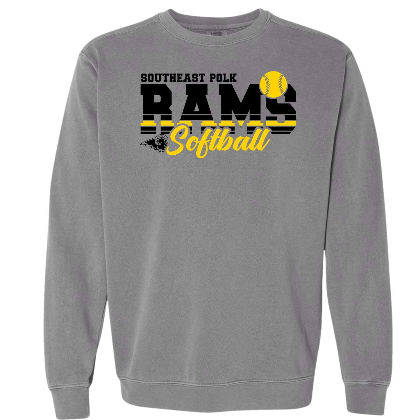 SEP RAMS Softball Crewneck | Comfort Colors | Adult