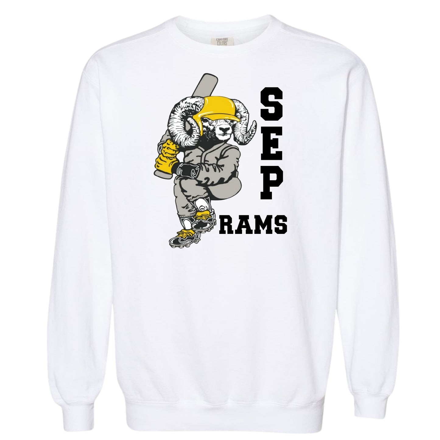 Official* SEP Baseball Swinging Ram Crewneck | Comfort Colors | Adult