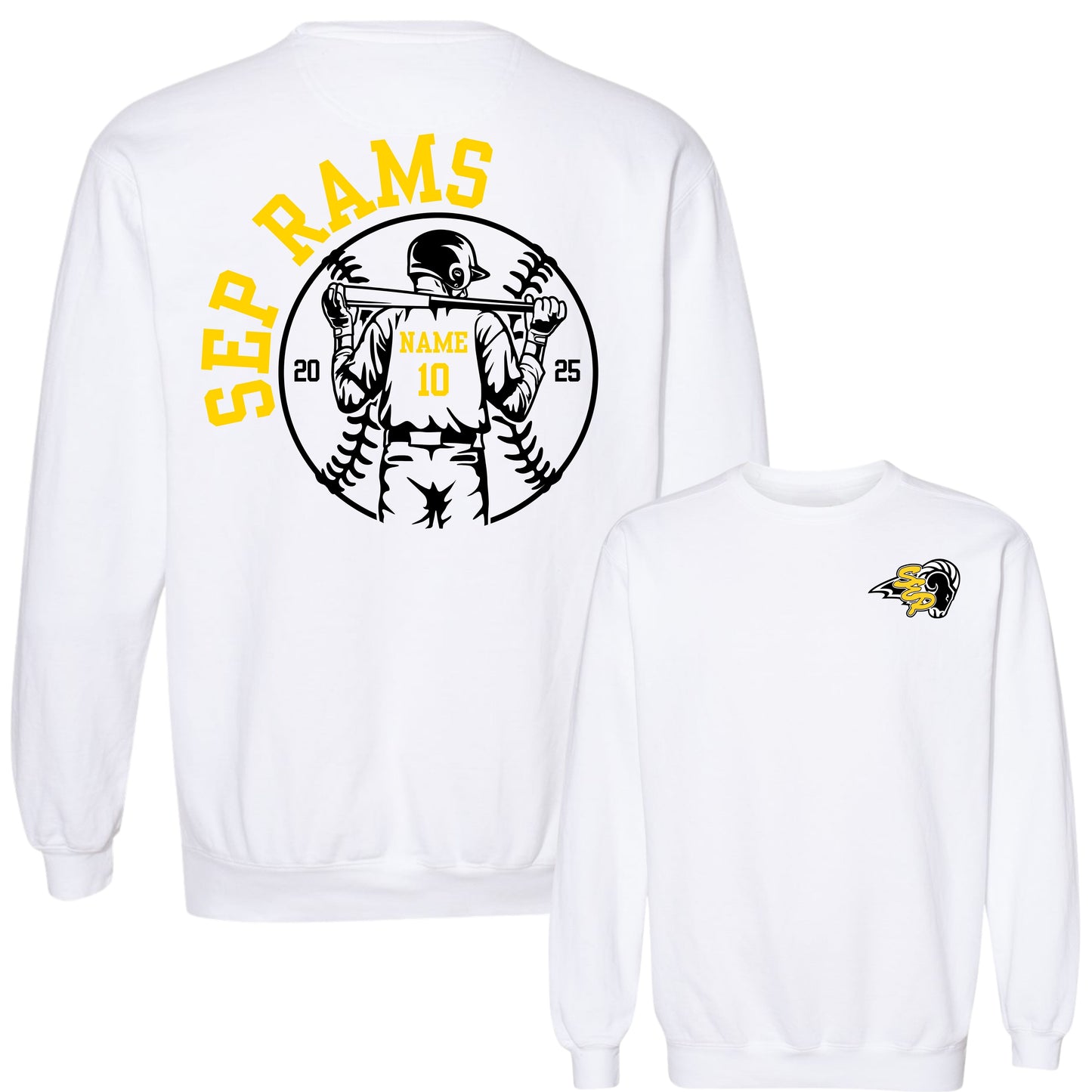 Official* SEP Baseball Personalized Crewneck | Comfort Colors | Adult