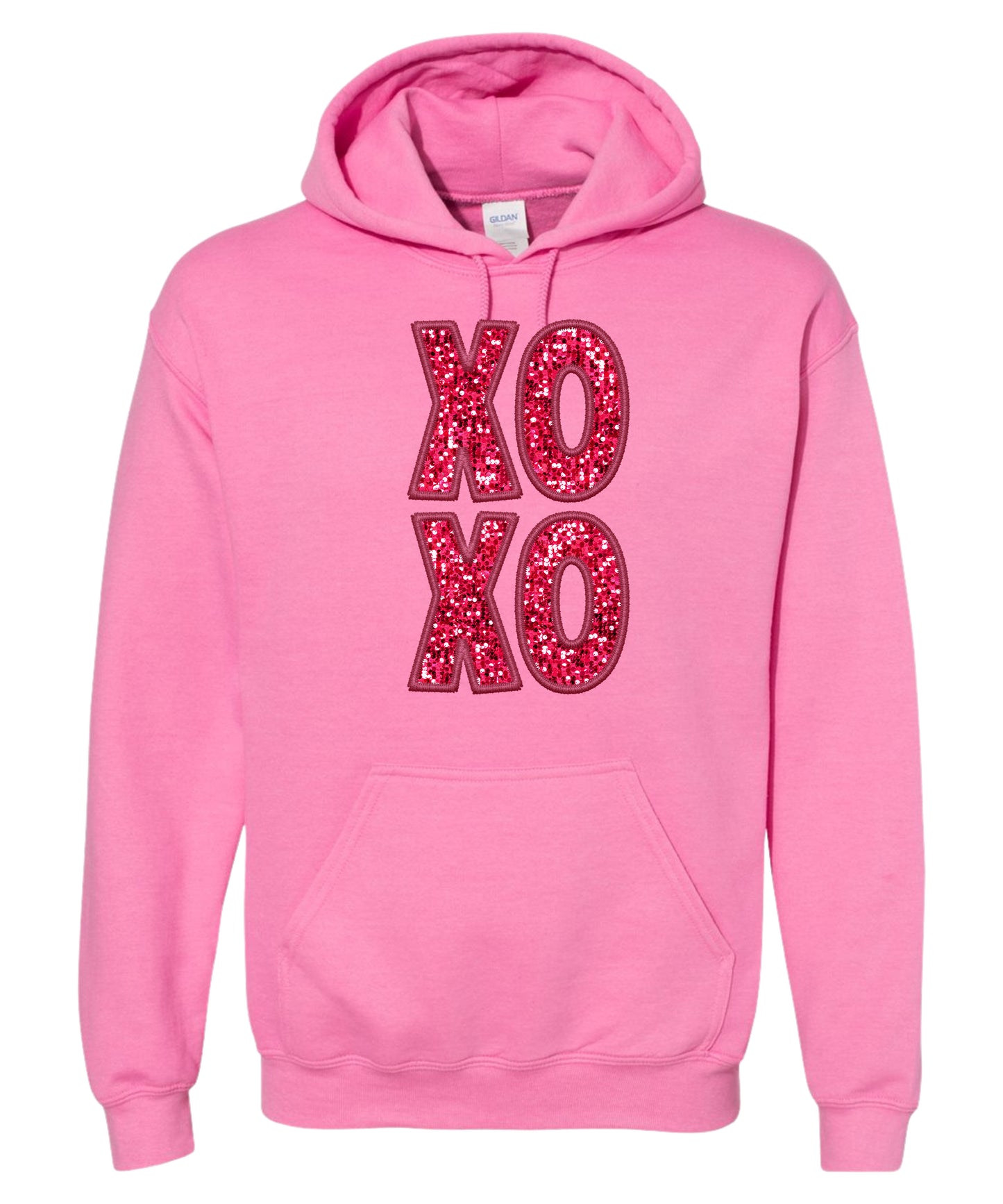Stacked "XOXO" Adult Hoodie