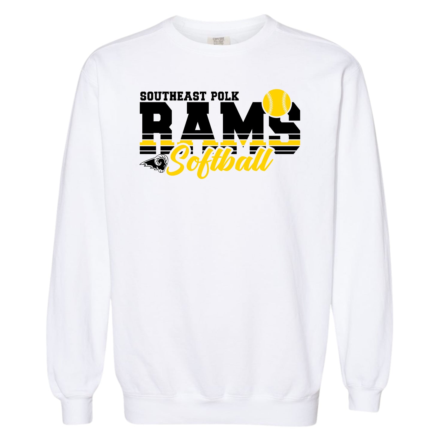 SEP RAMS Softball Crewneck | Comfort Colors | Adult