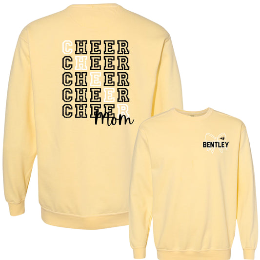 SEP Distressed Cheer Mom Crewneck | Comfort Colors