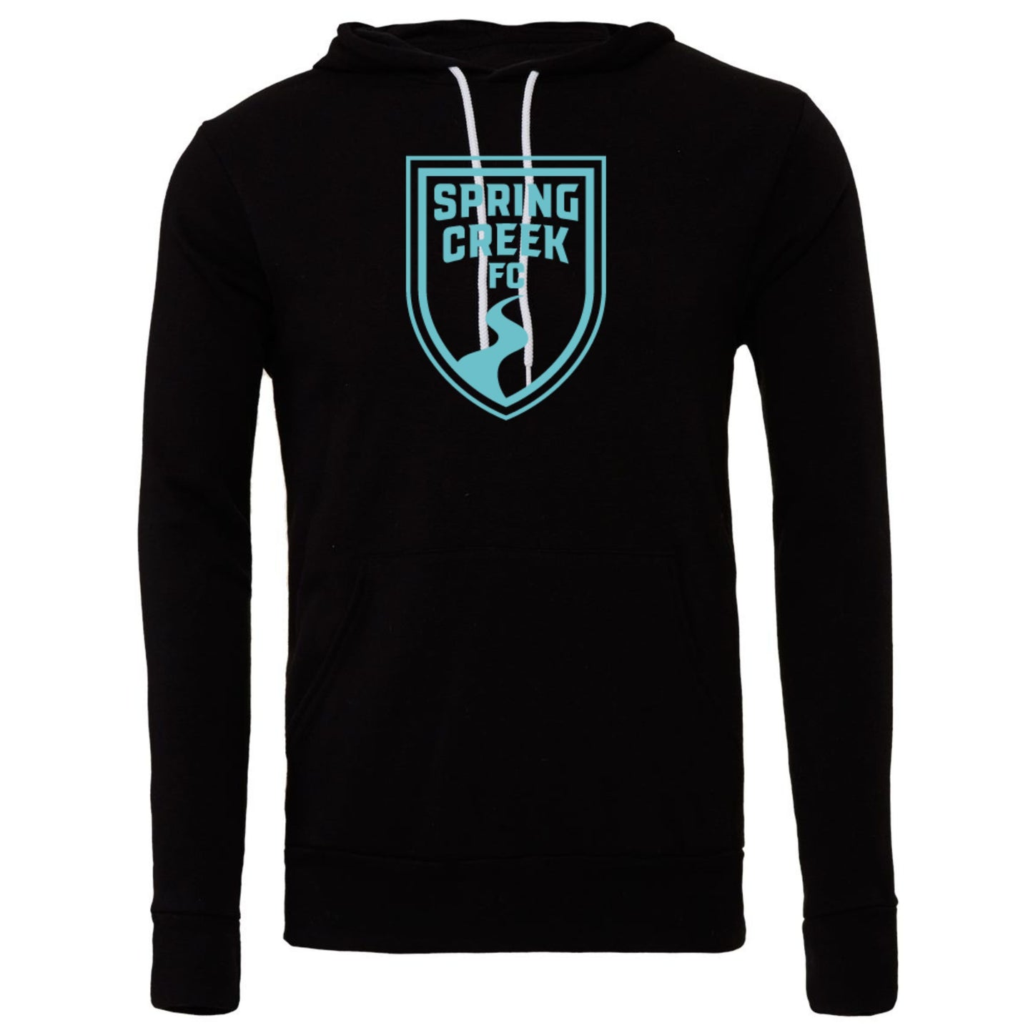 Adult Hoodie- Large Teal Logo
