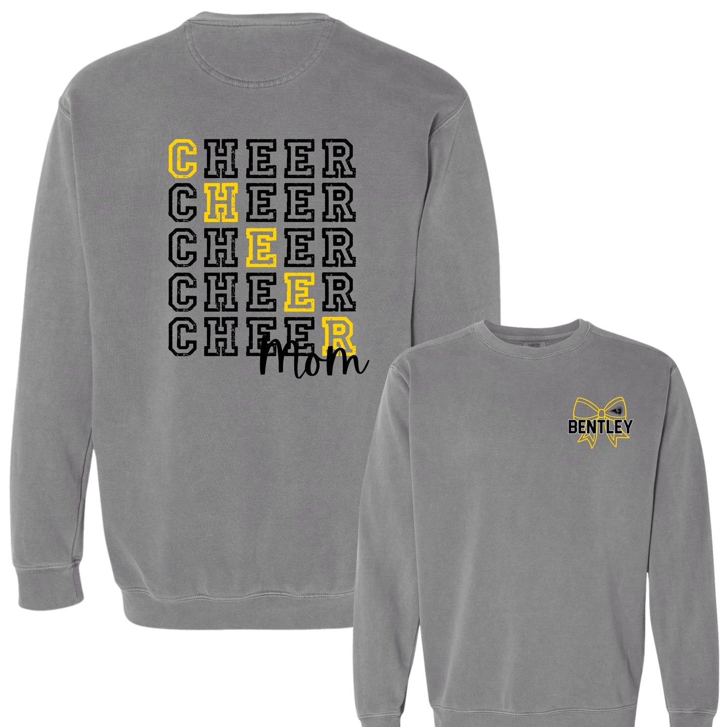 SEP Distressed Cheer Mom Crewneck | Comfort Colors