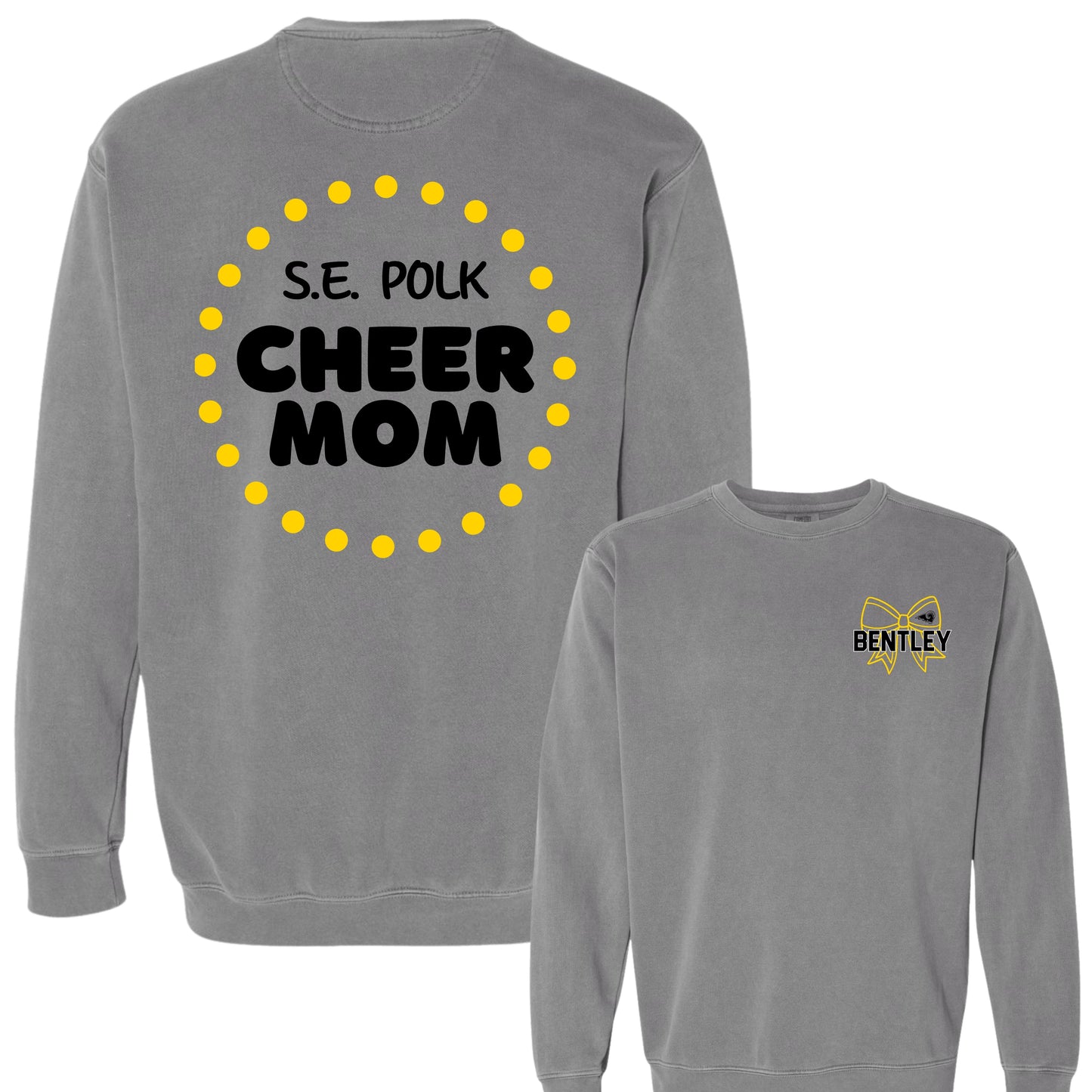 SEP Cheer Mom Puff Lettering Crewneck | Comfort Colors