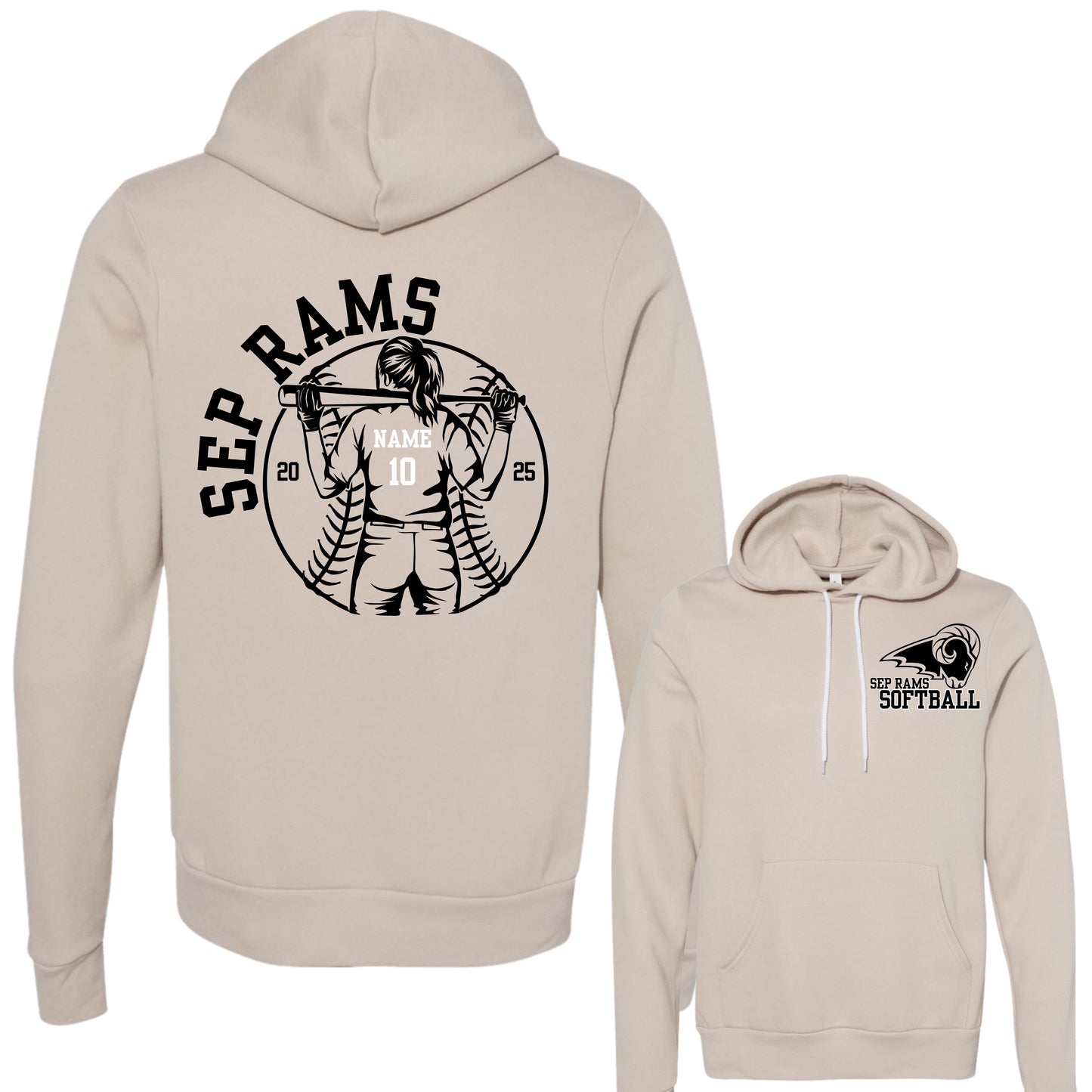 SEP Softball Personalized Hoodie | Adult
