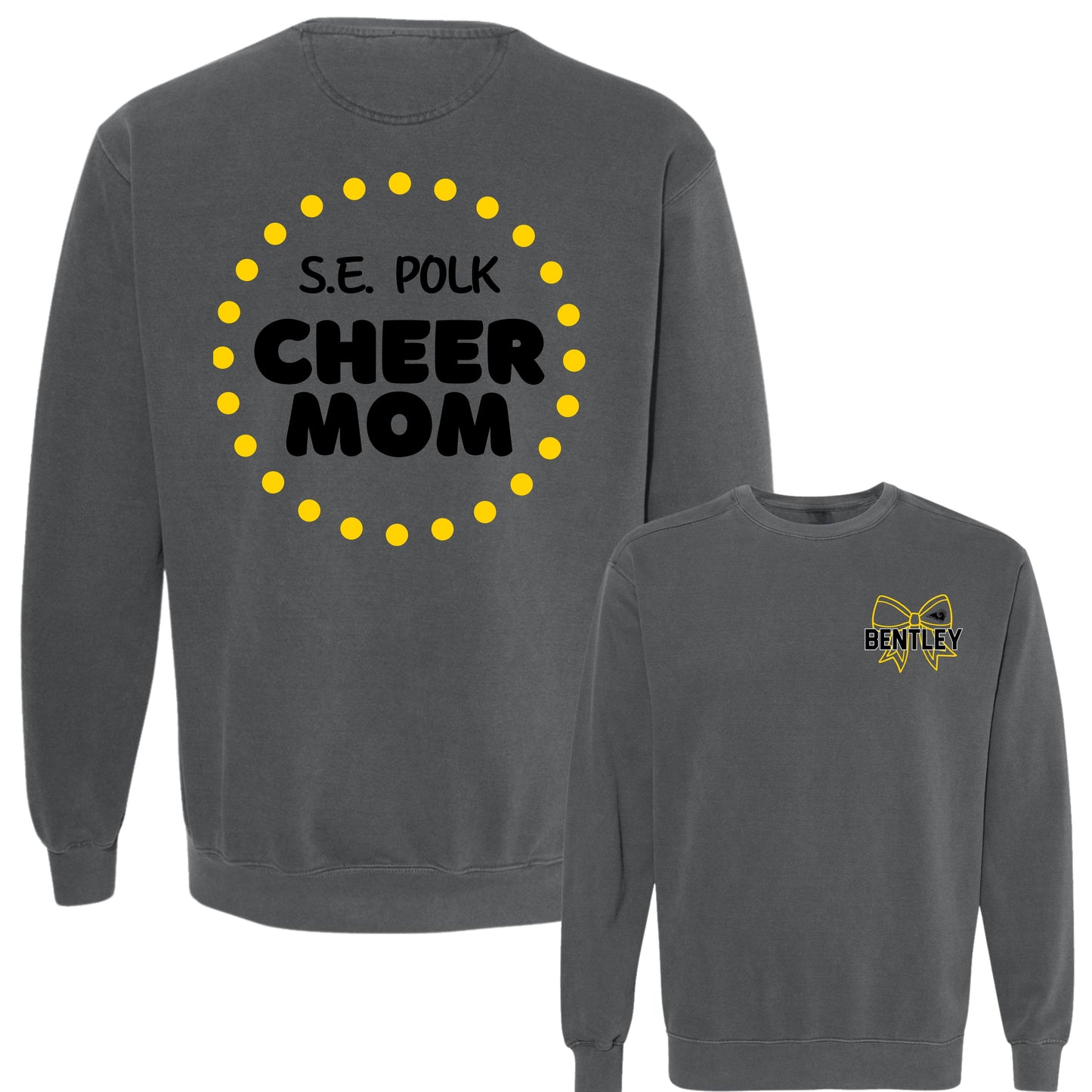 SEP Cheer Mom Puff Lettering Crewneck | Comfort Colors