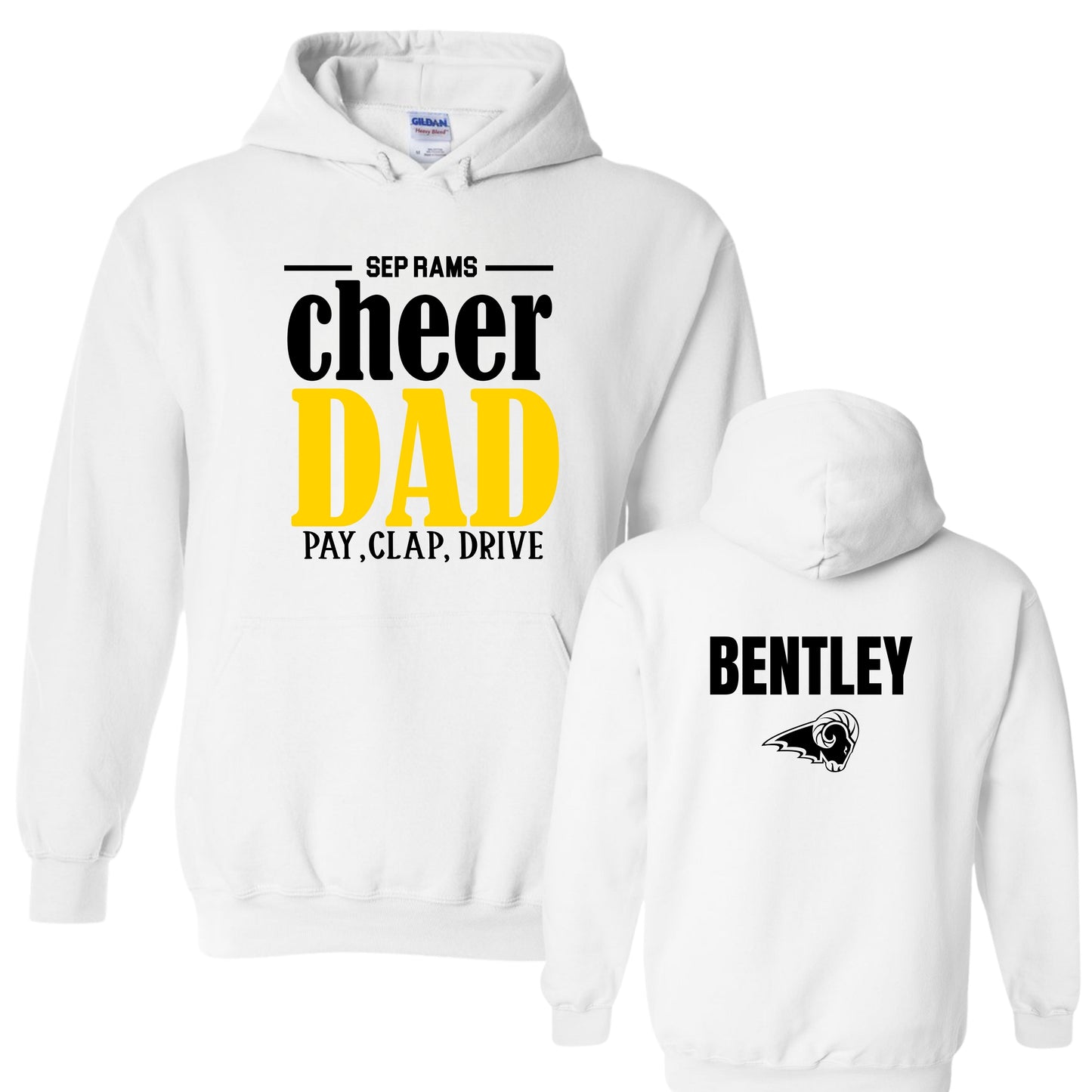 SEP Cheer Dad Pay, Clap, Drive Hoodie