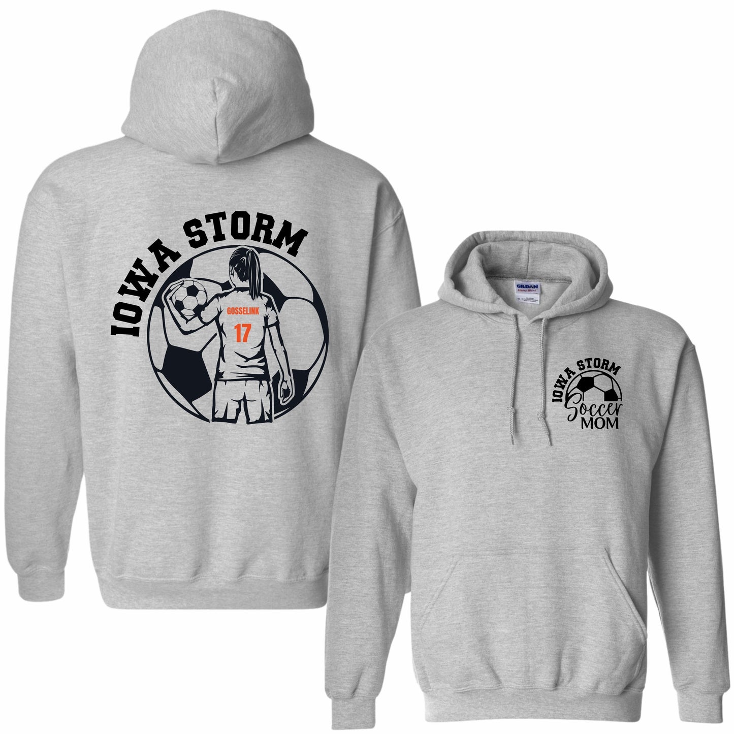 Iowa Storm Soccer Mom Hoodie (Girl)