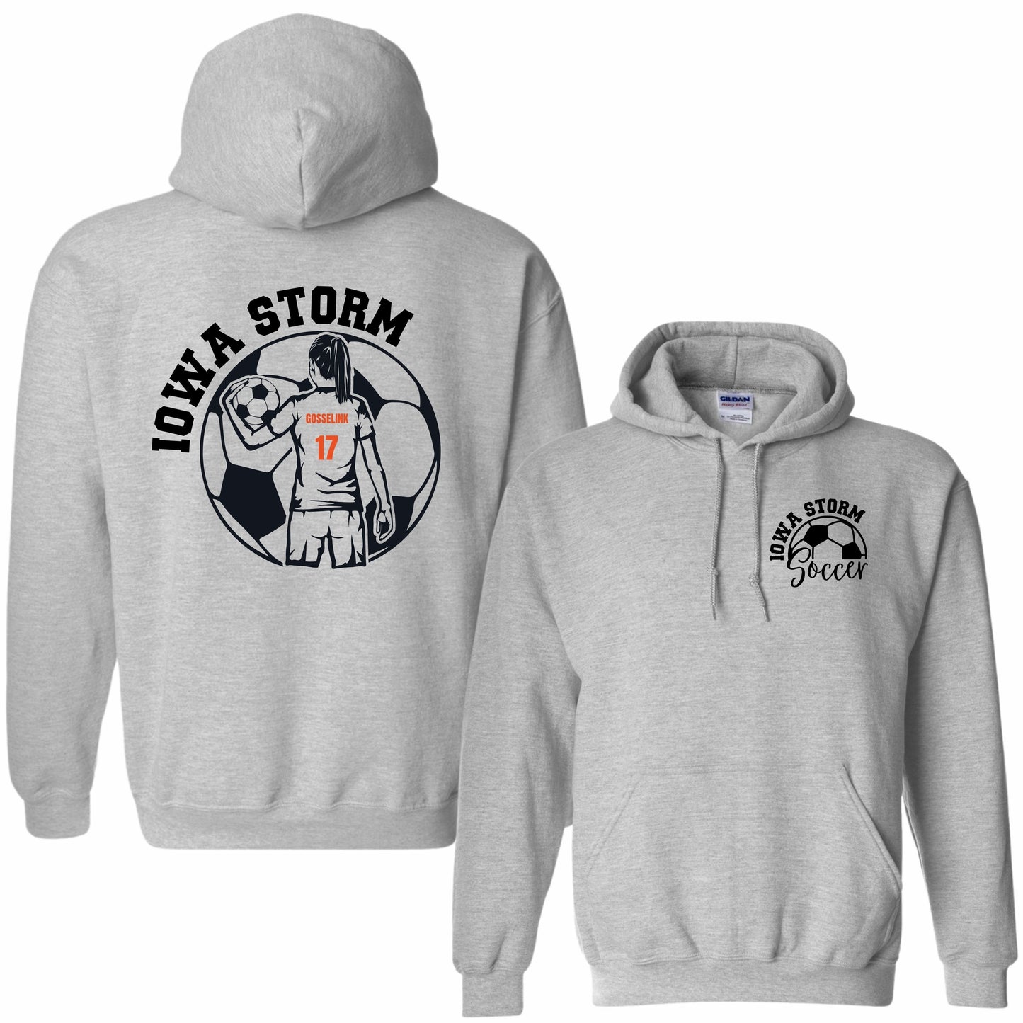 Iowa Storm Soccer Hoodie (Girl)