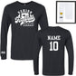Senior Football Mom / Dad Long Sleeve T-Shirt - Black (2025)
