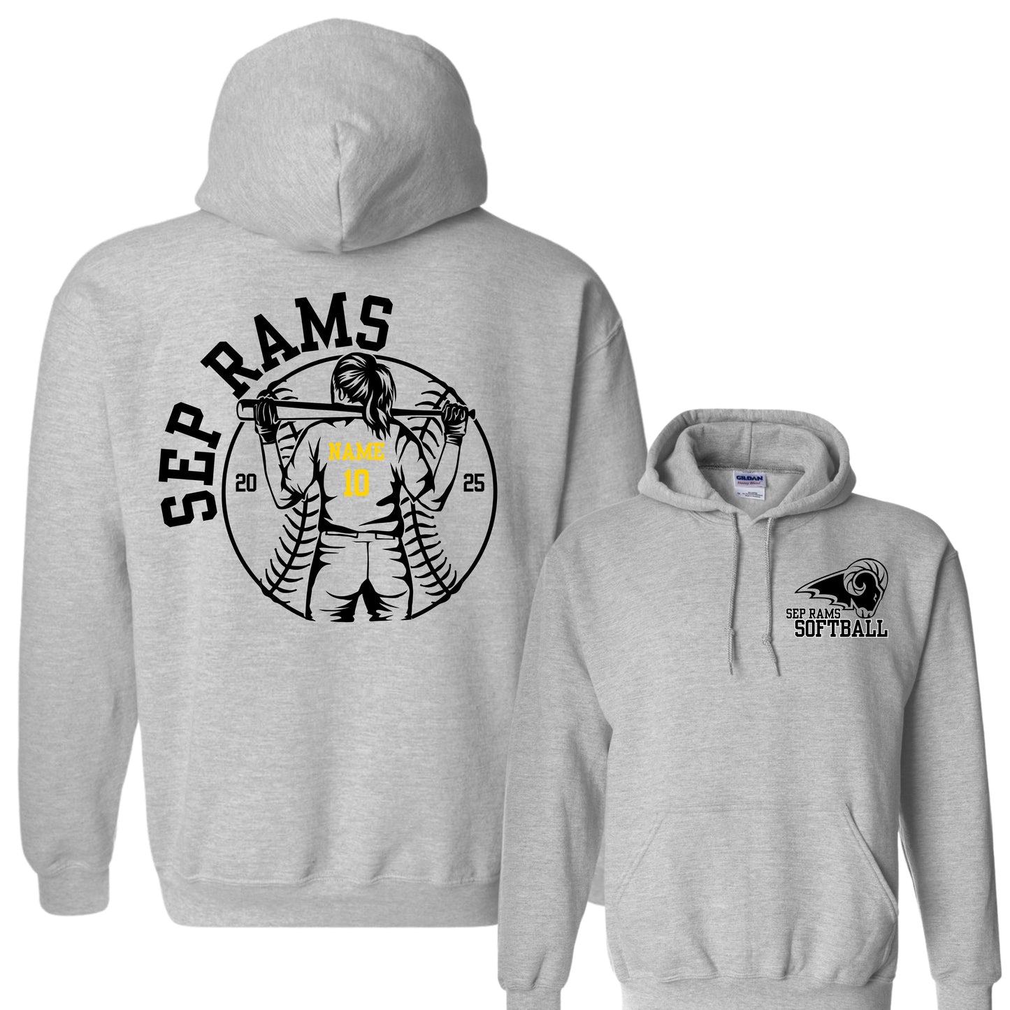 SEP Softball Personalized Hoodie | Adult