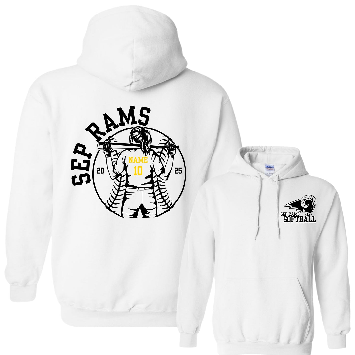 SEP Softball Personalized Hoodie | Adult