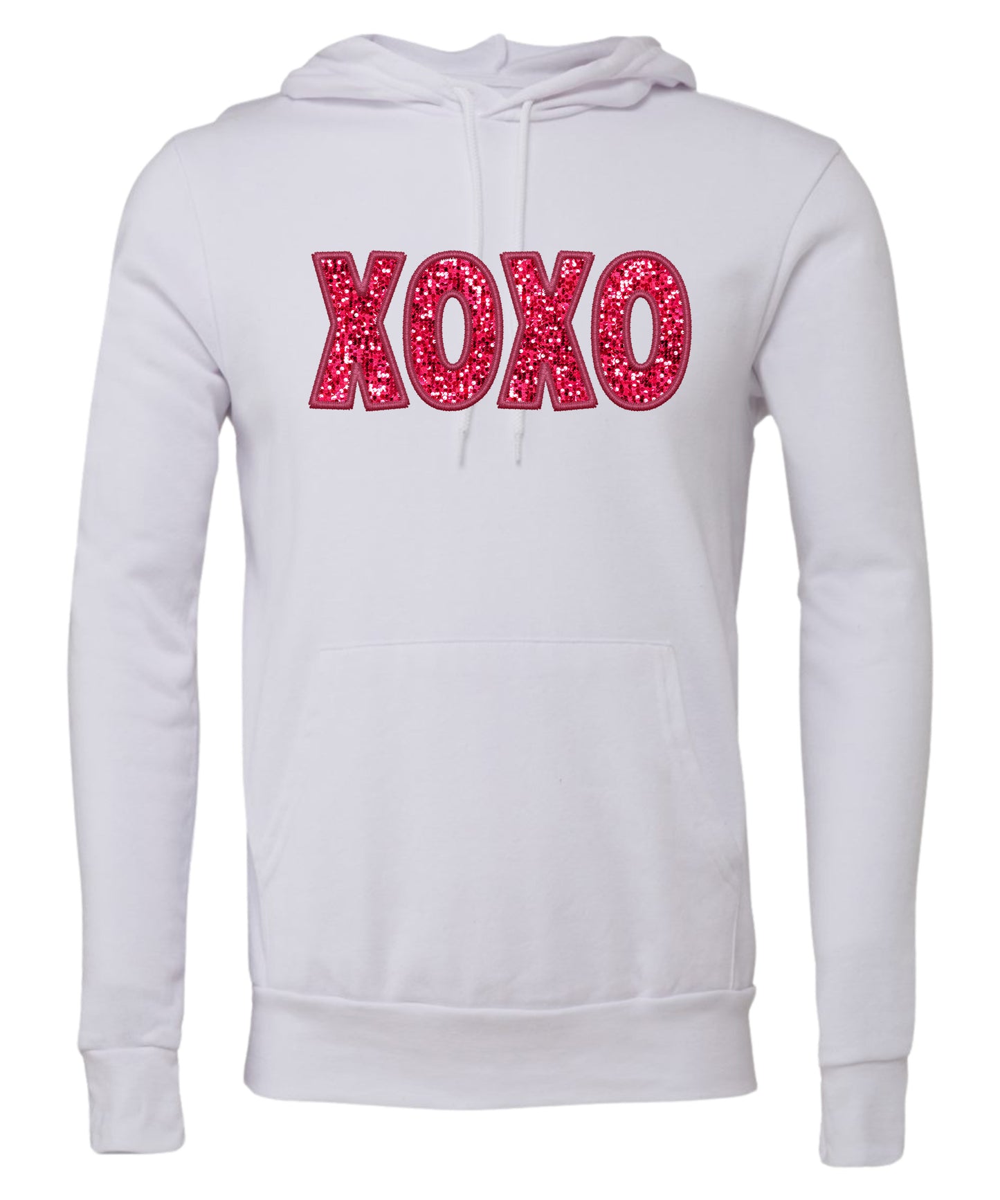 Glitter XOXO Adult Hoodie
