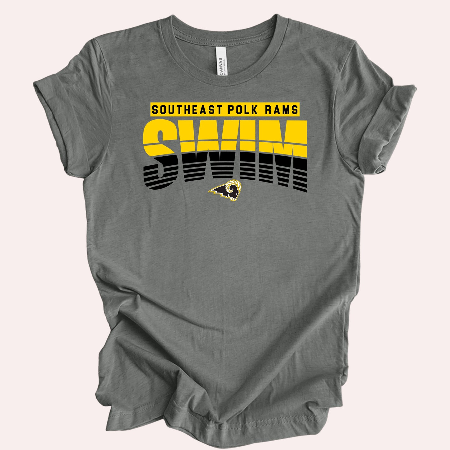 Southeast Polk RAM striped Swim T-Shirt