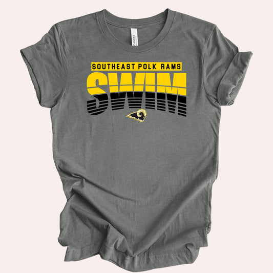 Southeast Polk RAM striped Swim T-Shirt