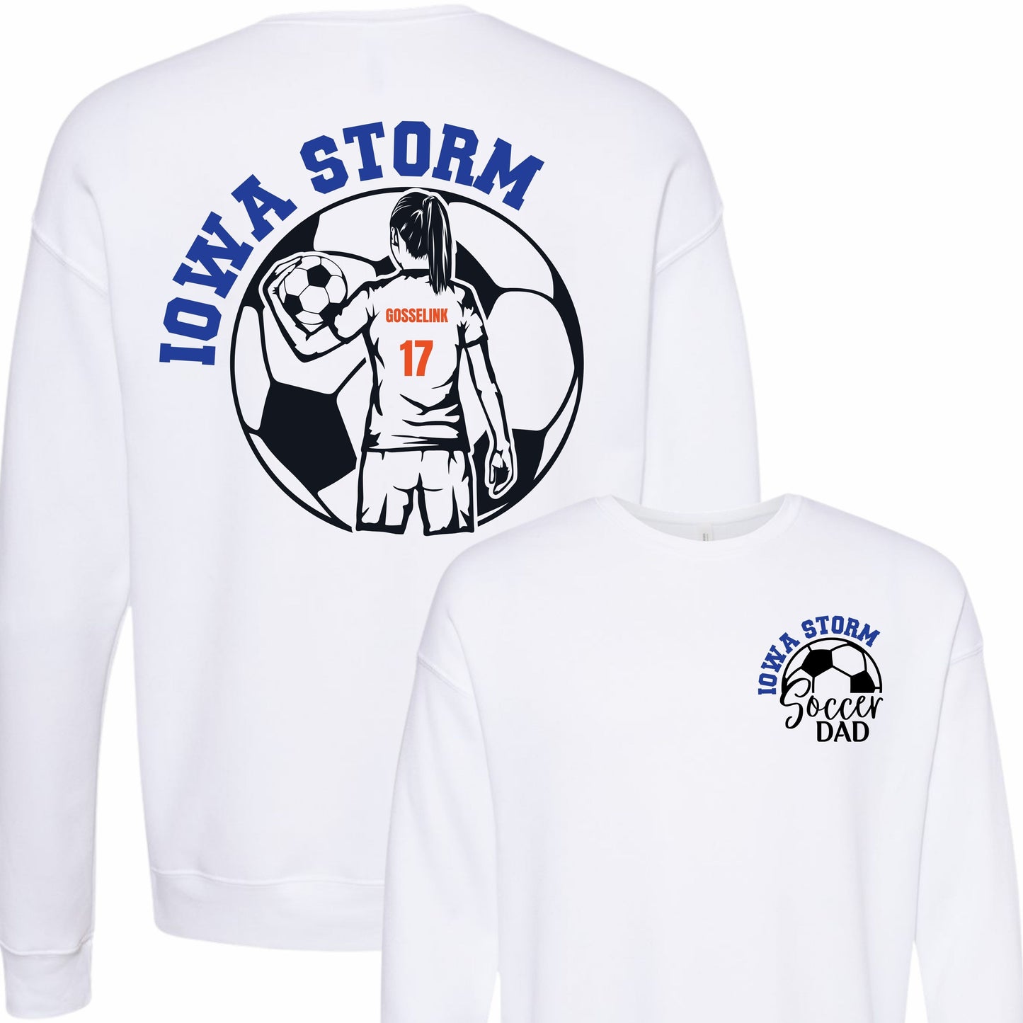 Iowa Storm Soccer Dad Crewneck (Girl)